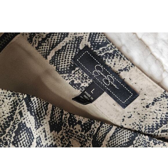 Jessica Simpson High Waisted Boho Snake Print Maxi Skirt Women Size L Multicolor - Picture 3 of 4
